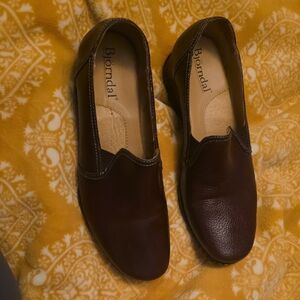Bjorndal Dark Brown Leather Slip-On Loafers
